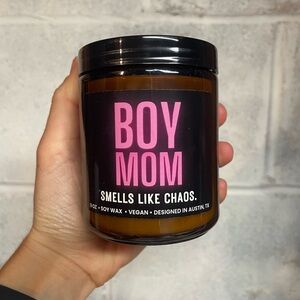 Boy Mom candle